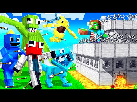 Rainbow Friends vs Most Secure Minecraft House