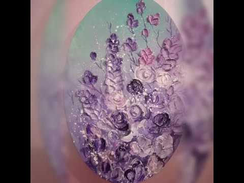 Palette knife flowers