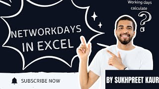 networkdays function in excel  by sukhpreet kaur