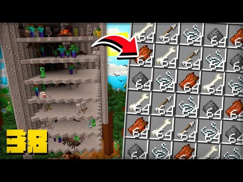 THE SUPER MOB TRAP FOR BEGINNERS!  - Minecraft Survival 38