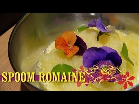 RECETTE DU SPOOM ROMAINE / SPOOM ROMAINE RECIPE