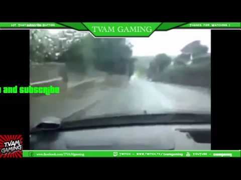 Crazy man splashes a bunch of kids with his car by speeding over a puddle lol