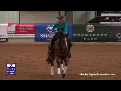 Playgun Chic Olena ridden by Molly Mitchell  - 2016 Tulsa Reining Classic (Sunday Youth)