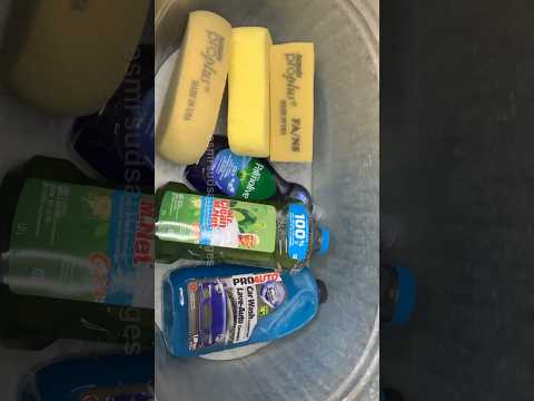 Mr Clean👨🏻‍🦲, Dish Soap & Car Soap Mix #spongesqueezing