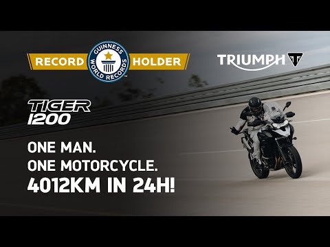 Iván Cervantes Claims GUINNESS WORLD RECORDS™ Title on a Triumph Tiger 1200 GT Explorer