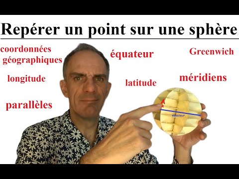 Comment se repérer sur une sphère (surface terrestre);  coordonnées géographiques longitude latitude