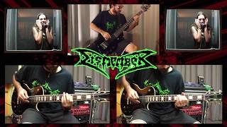 Dismember - Of fire 🔥 (Guit/Bass/Vocals cover) 🔥 Swedish Death Metal guitar tone using BOSS MT-2