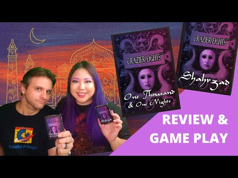 Crazier Eights: 1,001 Nights Sample Game Play and Review