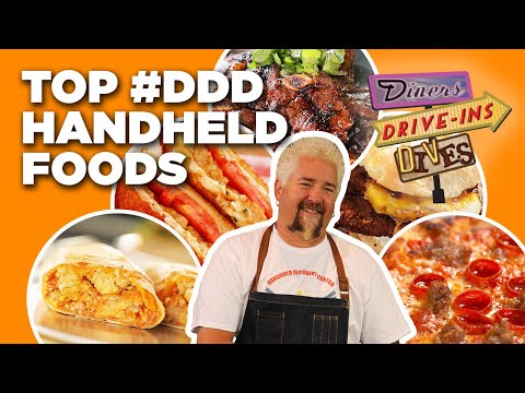 Top #DDD Handheld Foods with Guy Fieri | Diners, Drive-Ins and Dives | Food Network
