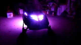 preview picture of video '2011.12.30 Skidoo Touring LE Snowmobile Underglow LED Multi-Color Remote Kit install'