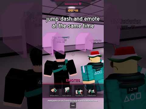dash + emote + jump glitch in ink game 🪽 #roblox #inkgame