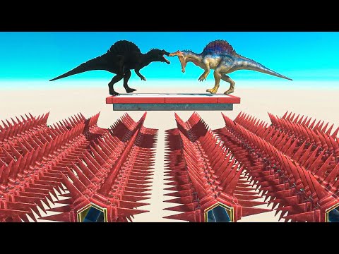 Dark Unit Against Itself On Deadly Spikes ► Animal Revolt Battle Simulator