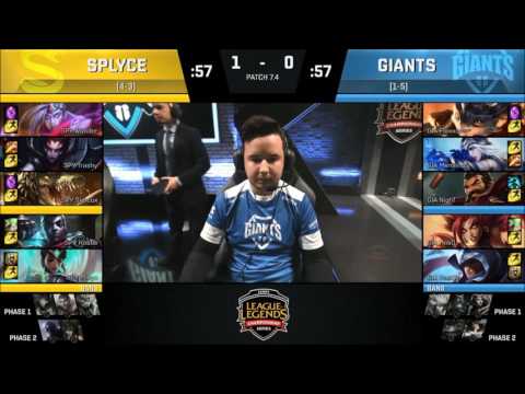 SPY vs GIA || Highlights Full 2 Game || EU LCS Spring 2017 W6D2 || Splyce vs Giants