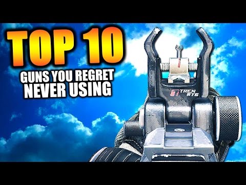 Top 10 "GUNS YOU REGRET NEVER USING" in COD HISTORY (Top Ten) Call of Duty | Chaos