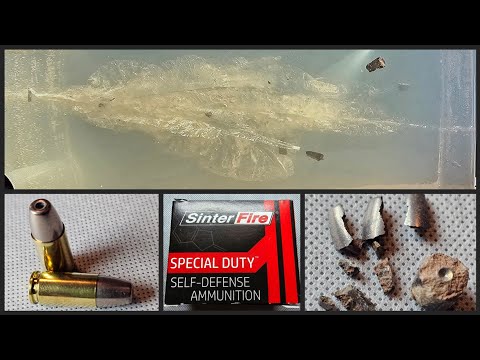 Sinterfire Special Duty 9mm 100gr HP Ballistic Gel Test \u0026 Review