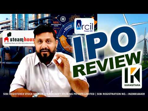Steamhouse India | Asset Reconstruction Co. | Karamtara Engineering | #IPO Review by @Tradeswift1- Sandeep Jain