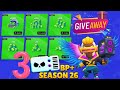 Brawl Pass Plus Season 26 Giveaway x 3