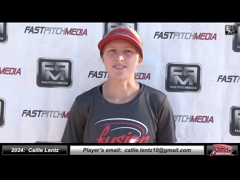 2024 Callie Lentz 4.7 GPA - Catcher, Utility Player Softball Skills Vídeo - Fusion Fastpitch