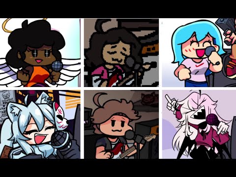 "Bi-nb" But Everytime Its The Opponent's Turn A Different Skin Mod Is Used - Friday Night Funkin'