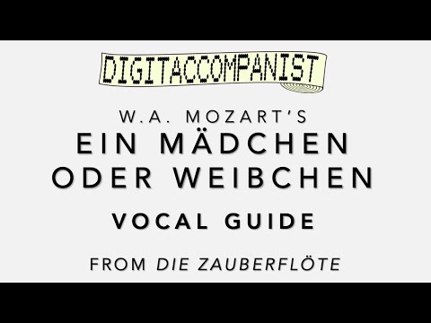 Ein Mädchen oder Weibchen (Vocal Guide) – Digital Accompaniment