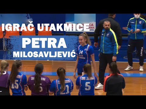 Igrač utakmice Petra Milosavljević ŽORK Jagodina 2