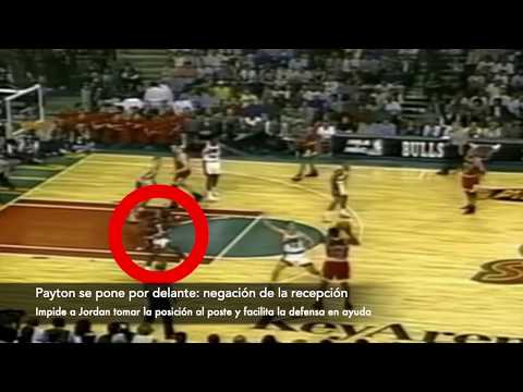 Defensa de Gary Payton vs. Michael Jordan: Game 4 1996 Finals
