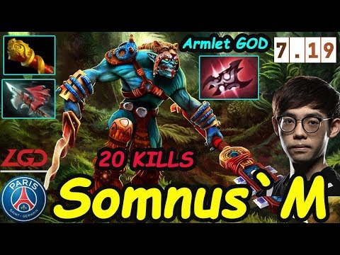 PSG.LGD. Somnus`M Armlet GOD  [HUSKAR]  Midlane Feat LGD.FY Dark Willow | Dota2 Rank 7.19
