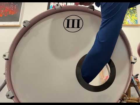 (Video) WFLIII 22x16 Bass Drum Generations 6-Ply Mahogany-Maple Champagne Sparkle Lacquer image 23