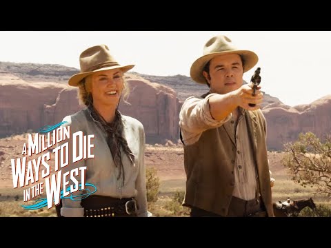 A Million Ways to Die in the West | Charlize Theron Shooting Lesson | Film Clip