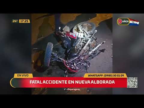 Fatal accidente en Nueva Alborada