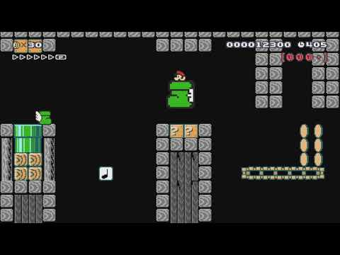Shoe Goombas House くつクリボーのお化け屋敷 by つきこ - Super Mario Maker - No Commentary 1bo