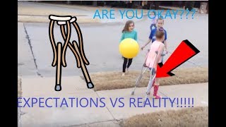 Expectations vs reality in crutches