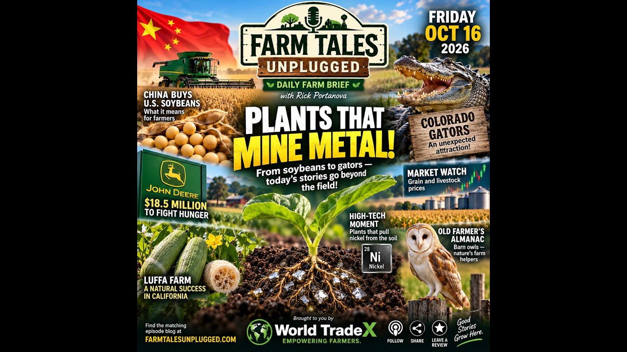 PLANTS THAT MINE METAL! China Buys Soybeans & Colorado Gator | Daily Farm Brief