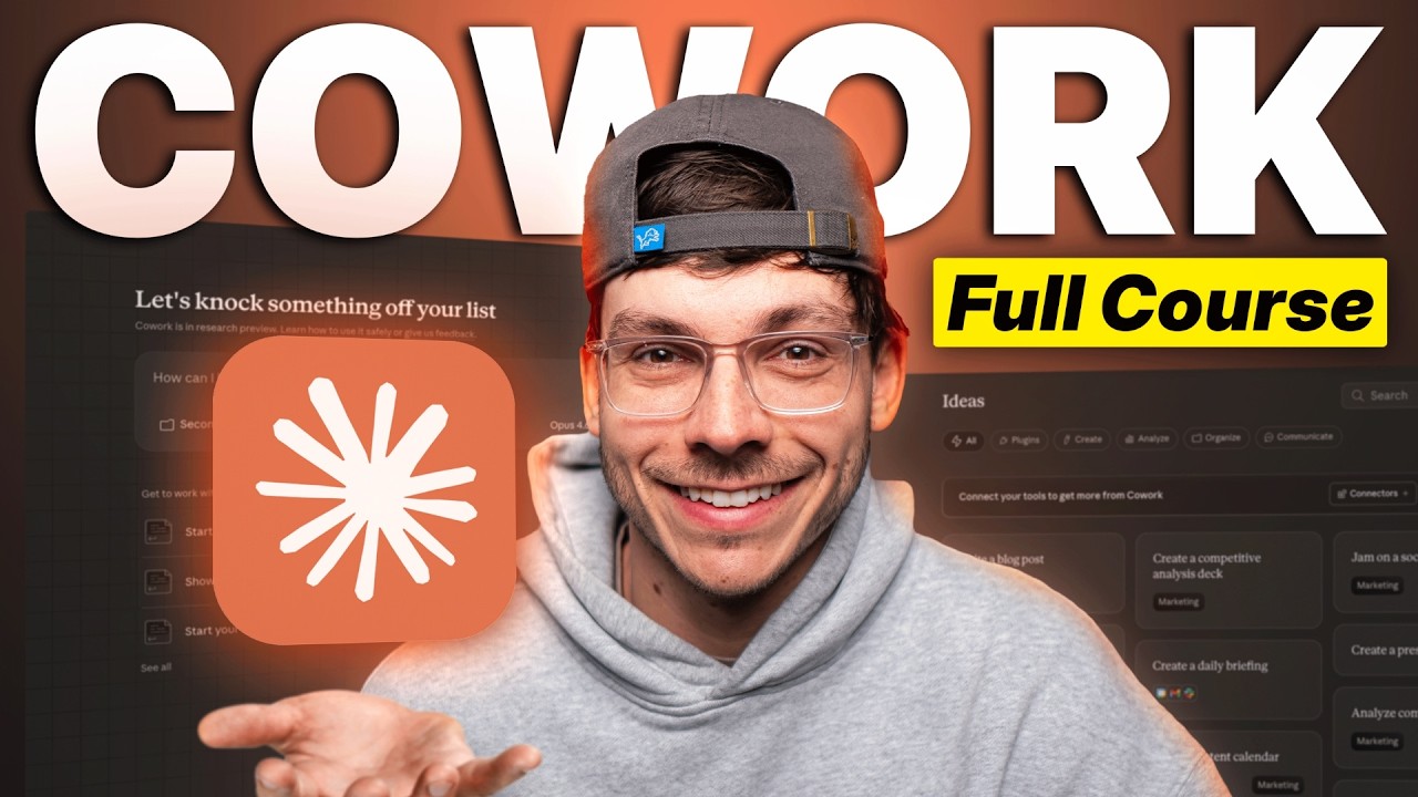 Claude COWORK Full Course: Zero To Working AI Employee (2026)