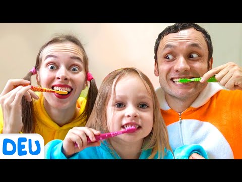 Zähneputzen | Deutsche Kinderlieder | Maya und Mary
