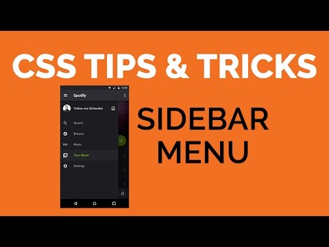 8 CSS Tips Tricks Sidebar Menu