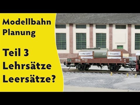 Modellbahn: Planung Teil 3 - Lehrsätze oder Leersätze?  Mit einem Gleisplan in H0.