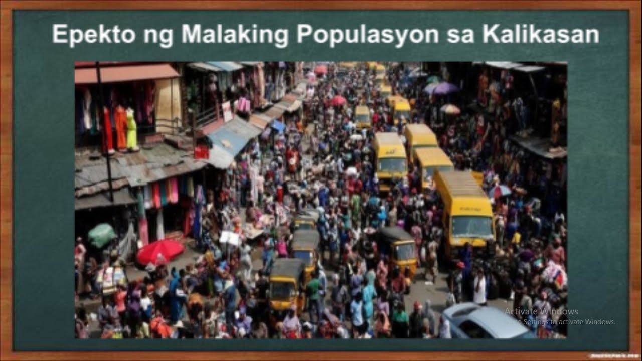 Epekto ng Malaking Populasyon sa Kalikasan