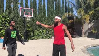 When you don't think the white guy can hoop.