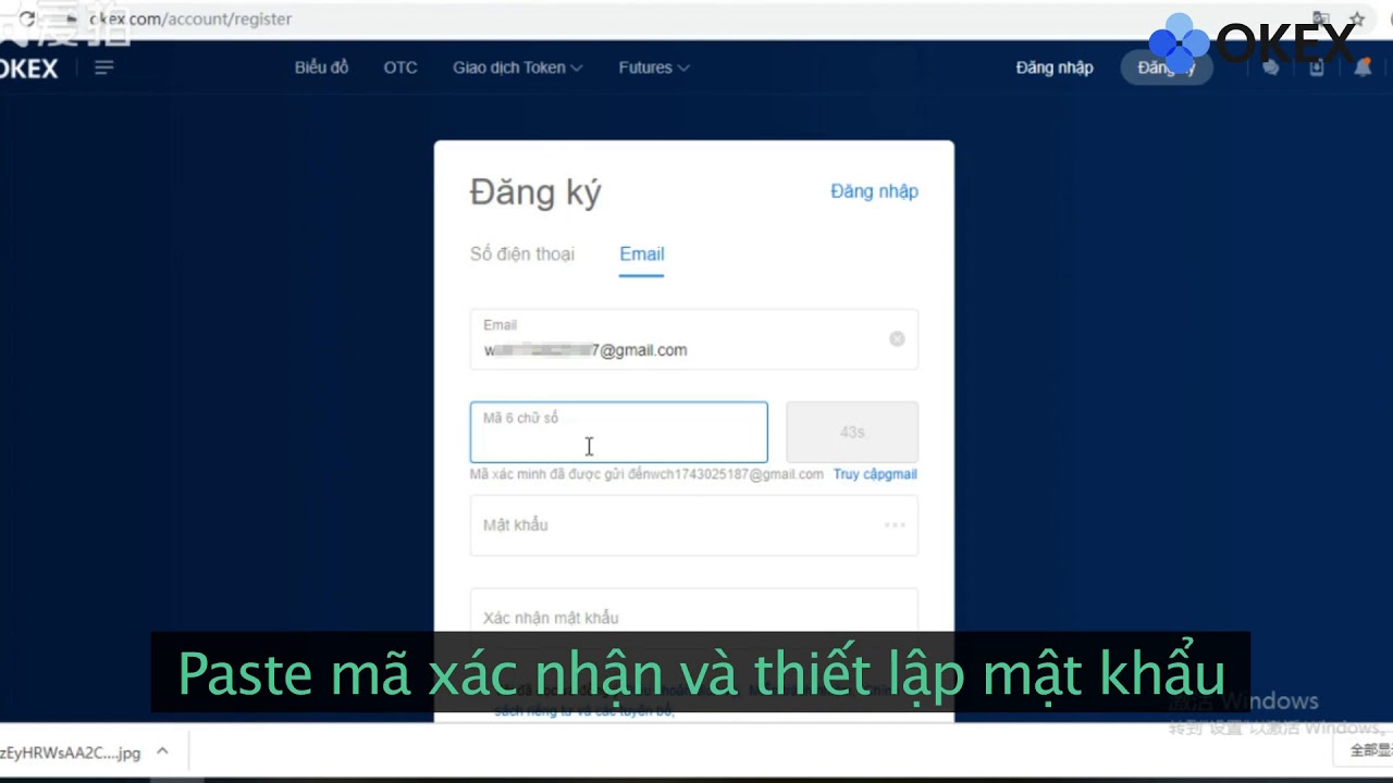 Đăng ký tài khoản trên OKEx thế nào?