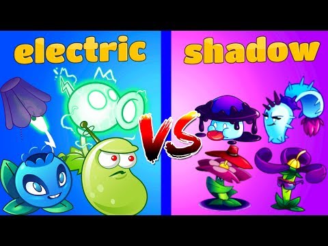 Plants vs Zombies 2 Walkthrough Team vs Team Electric vs Shadow Mod Plantas PVZ 2 Primal Gameplay
