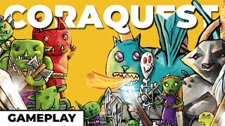 The Best Intro Dungeon Crawler - CoraQuest - Gameplay with @BoardGameCo