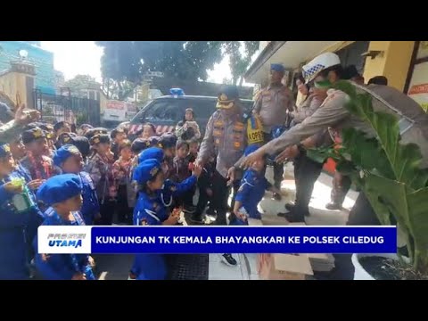 KUNJUNGAN TK KEMALA BHAYANGKARI KE POLSEK CILEDUG