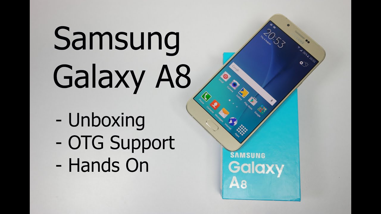 Samsung Galaxy A8 Unboxing, OTG Support and Hands On | AllAboutTechnologies