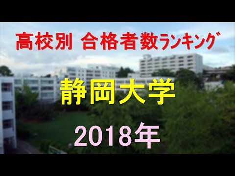 臨床検査学科 静岡大学 高校別合格者数ランキング 2018年【グラフでわかる】