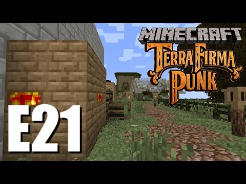 Minecraft - TerraFirmaPunk 2.0 - E21 - Hunting for blaze powder!