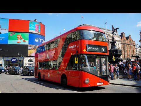 🇬🇧 LONDON Bus Ride - Route 9, Hammersmith to Aldwych - England, UK - 4K Ultra HD 60fps