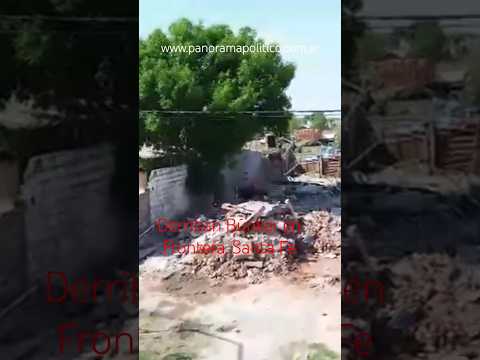 Derriban Búnker en Frontera, Santa Fe. #policiafederal #noticias #milei #policia #schorts