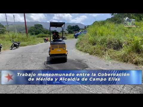 🤝🚗Gobernación de Mérida y Alcaldía de Campo Elías ejecutan operativo de bacheo en La Montañita