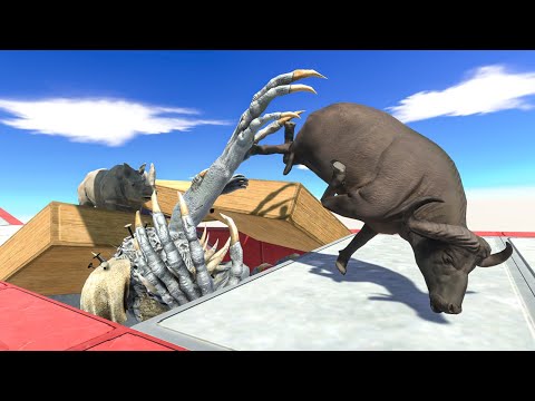 Run and Escape from Scourge Trap and Ballista - Animal Revolt Battle Simulator